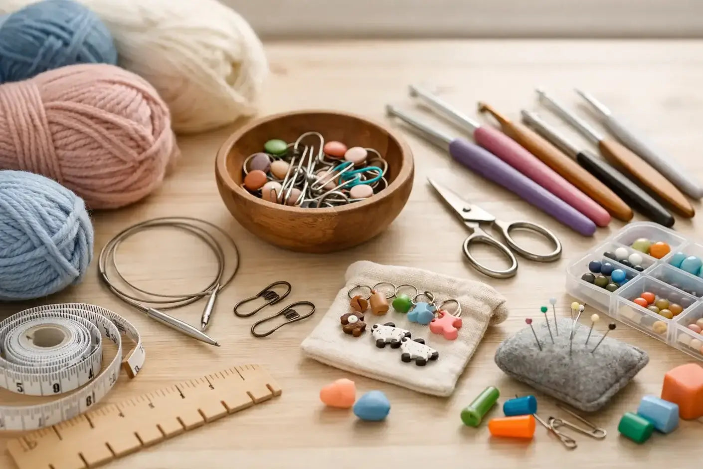 Accesorios para punto y ganchillo útiles de verdad