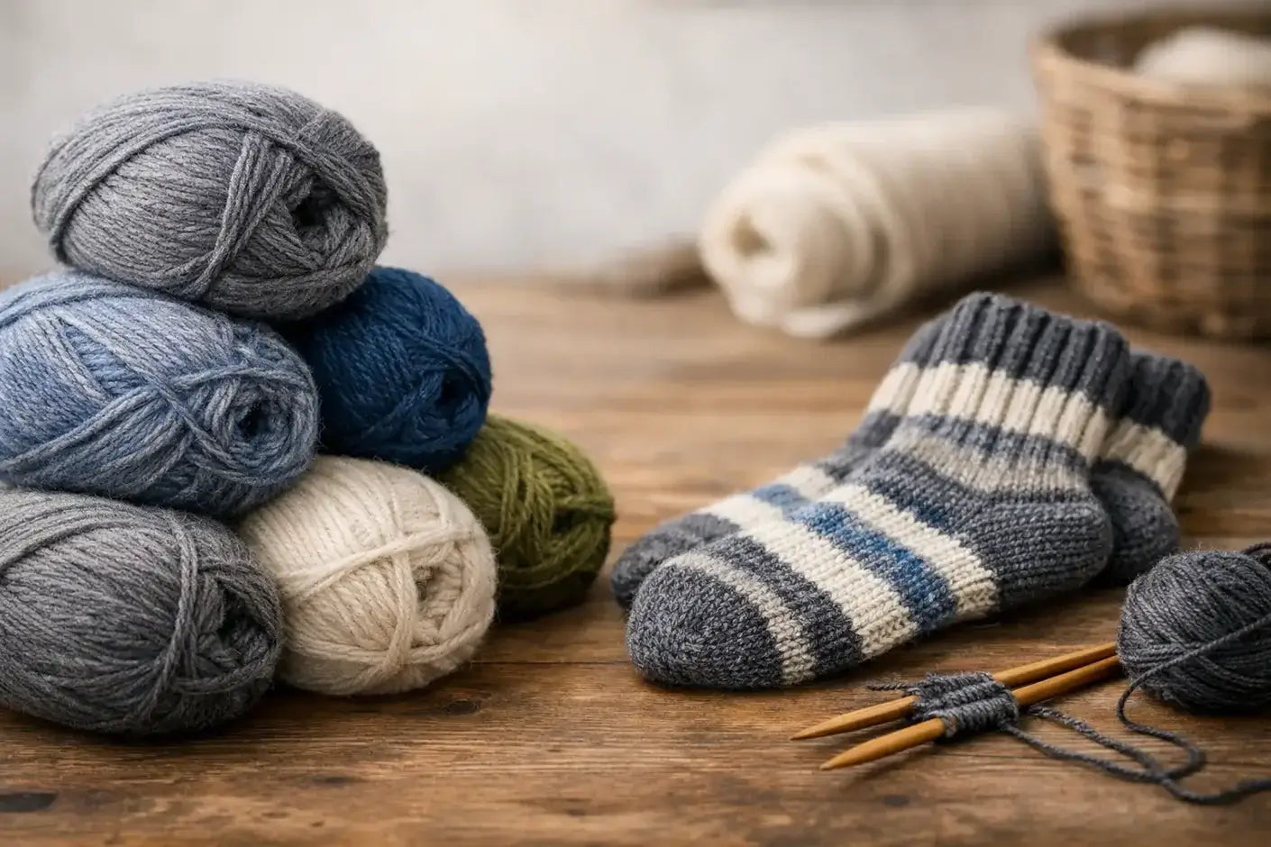 Lana para calcetines resistente: cómo elegir la fibra adecuada según tu proyecto