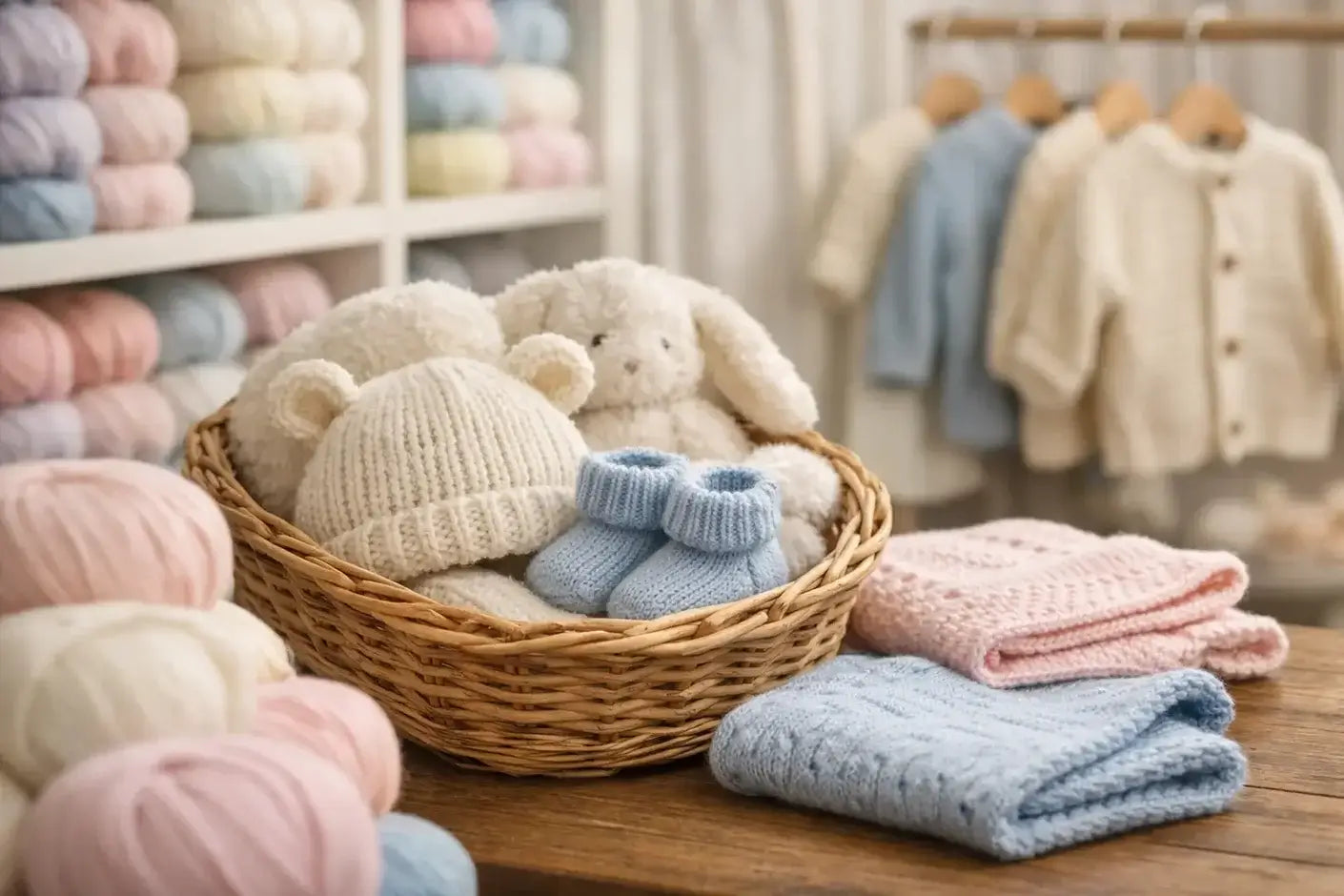 Qué mirar en una tienda de lanas para bebé