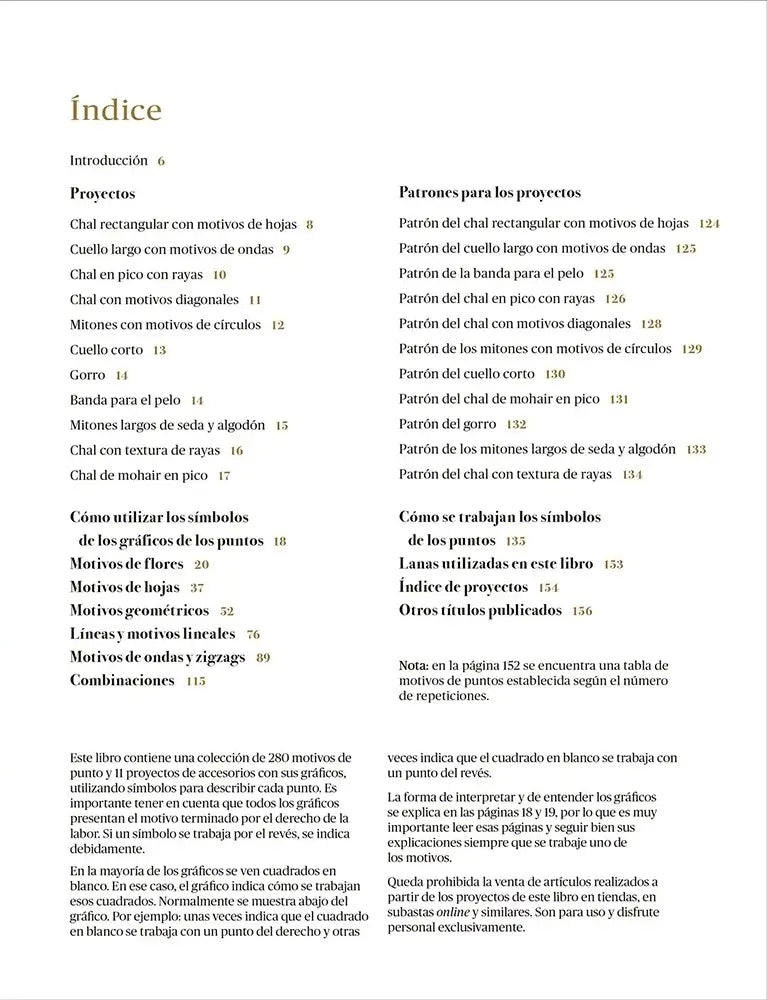 Libro: 280 motivos de Punto Lace japonés - Interior 2