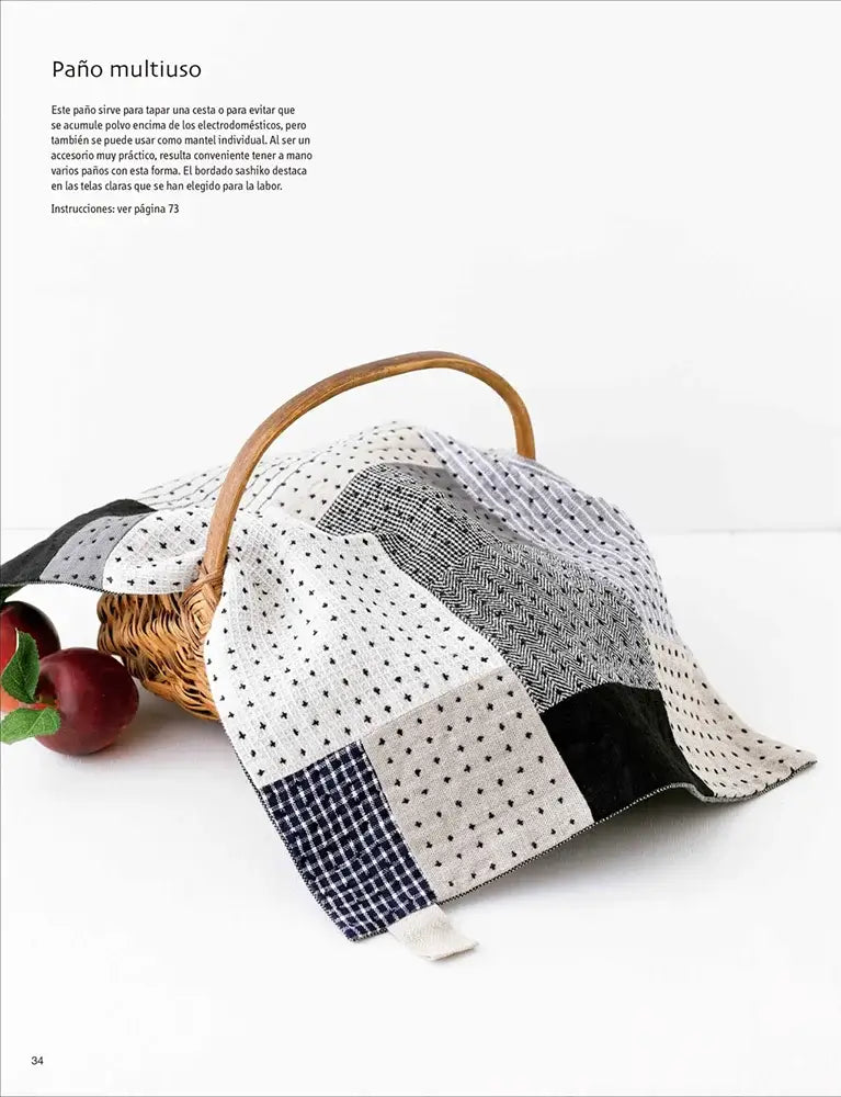 Accesorios de sashiko y patchwork - paño multiusos