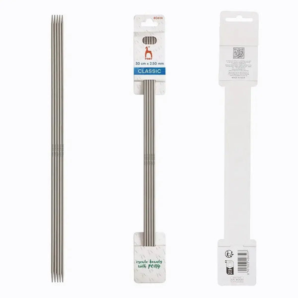 Agujas de Doble Punta Pony Classic - 30 cm 2,5 mm