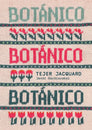 Libro: Botánico. Tejer jacquard - Portada