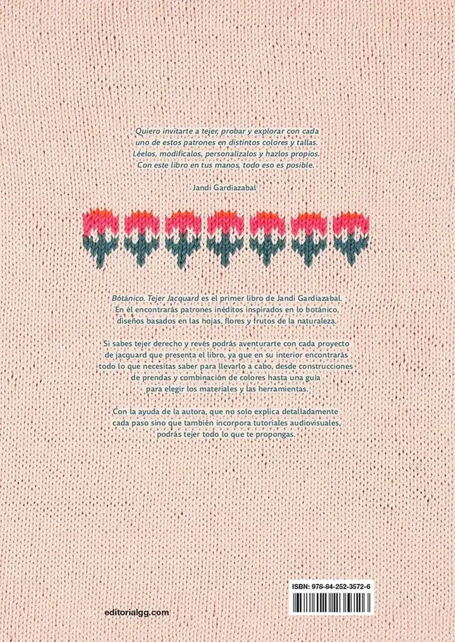 Libro: Botánico. Tejer jacquard - Contraportada
