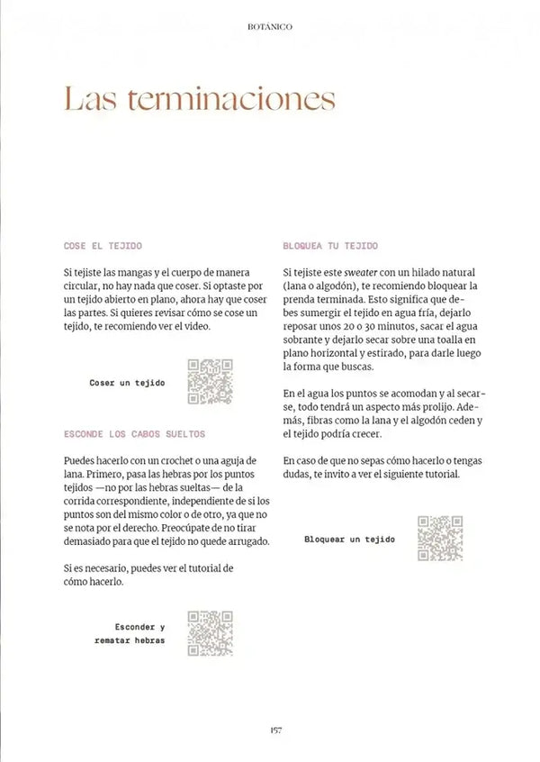 Libro: Botánico. Tejer jacquard - Interior 6