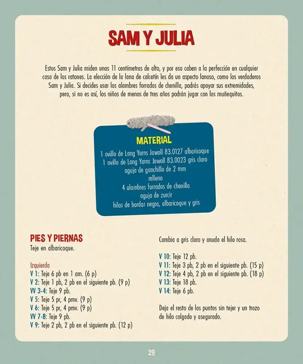 Libro: Crochet con Sam y Julia - La casa de los ratones - Interior 2