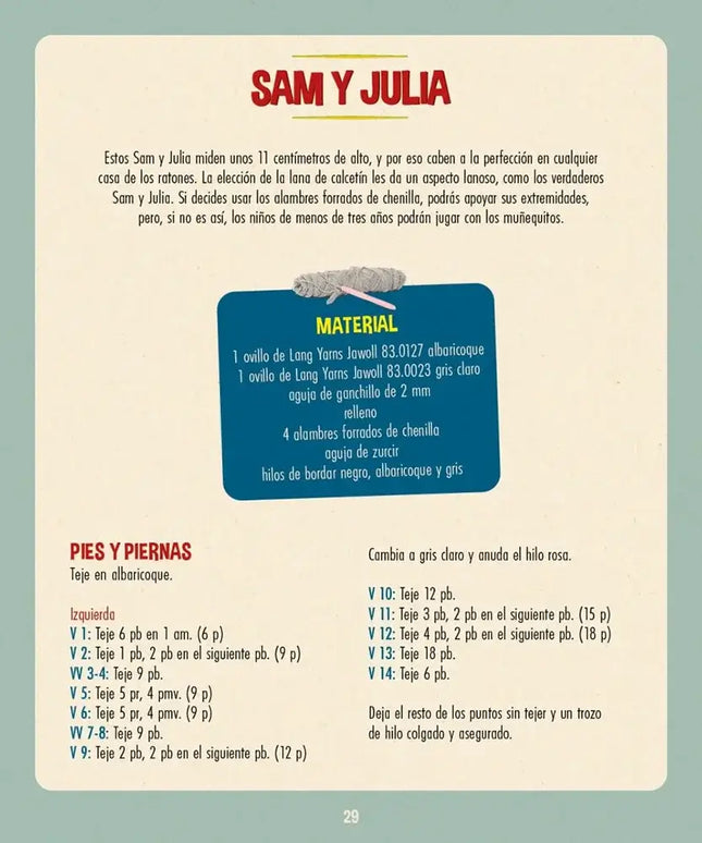 Libro: Crochet con Sam y Julia - La casa de los ratones - Interior 2