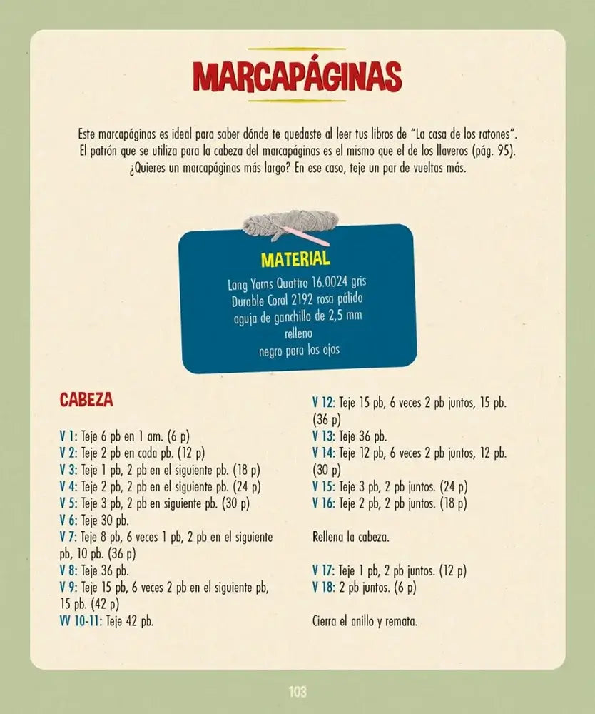 Libro: Crochet con Sam y Julia - La casa de los ratones - Interior 8