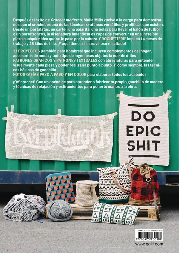 Libro: Crochetterie - Proyectos contemporáneos para mentes creativas - Contraportada