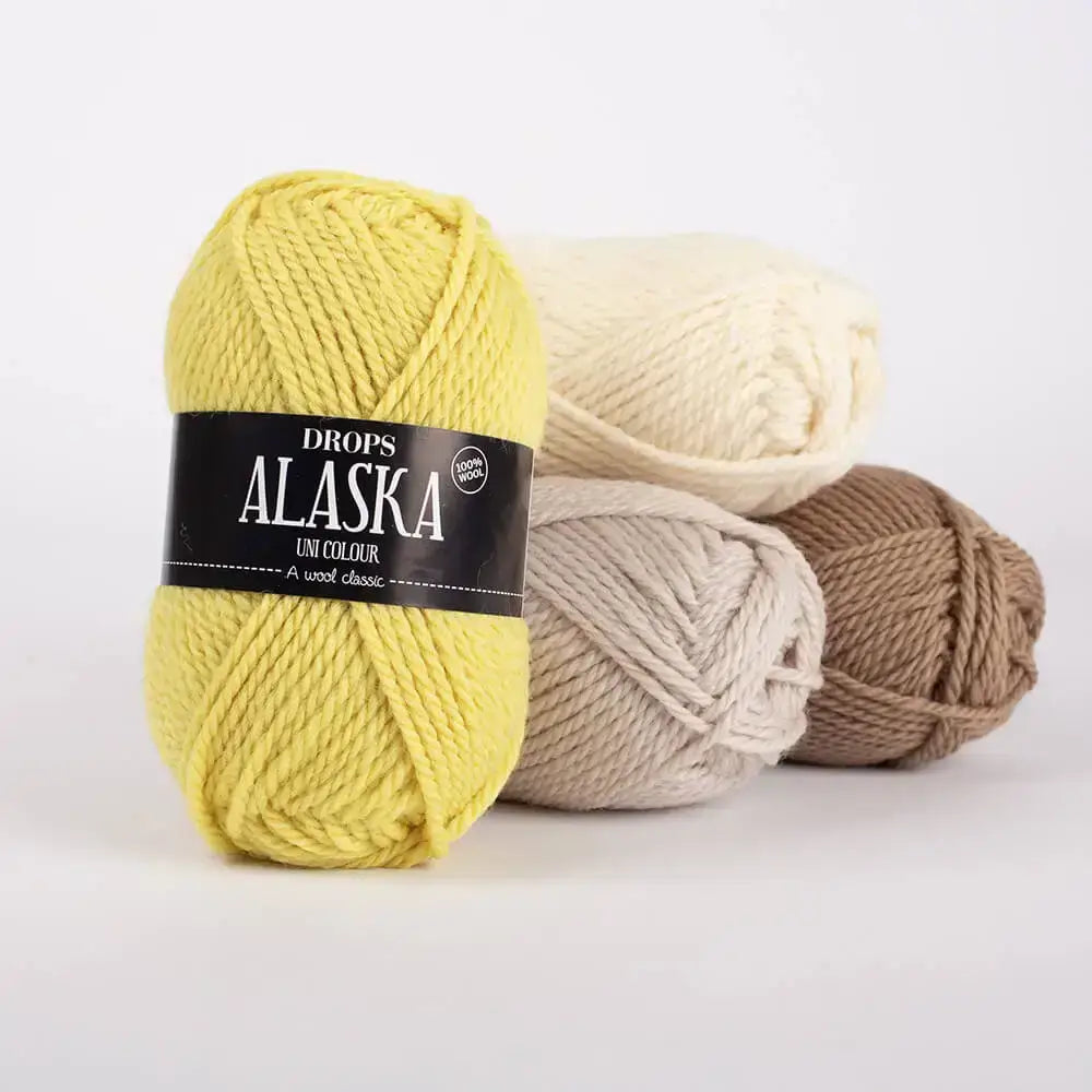 Drops Alaska Uni Colour (02) Blanco Hueso