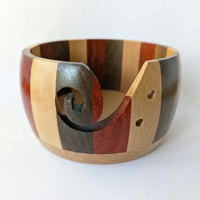 Cuenco de madera de tricolor para lana - Garmon - Vista frontal