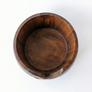 Cuenco para lana de madera de pino oscurecida - Garmon - Vista cenital