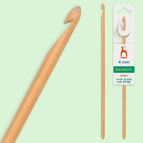 Ganchillo de bambú Pony 15 cm - 4 mm