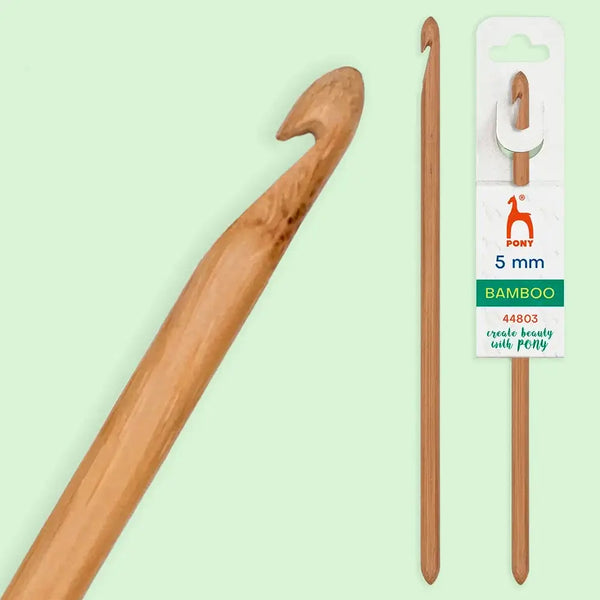 Ganchillo de bambú Pony 15 cm - 5 mm
