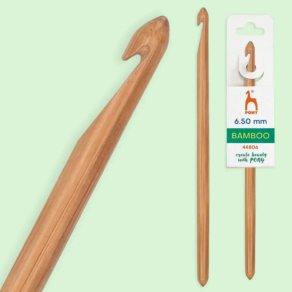 Ganchillo de bambú Pony 15 cm - 6.5 mm