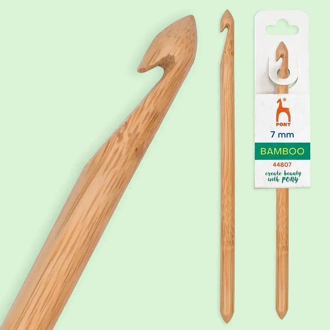 Ganchillo de bambú Pony 15 cm - 7 mm