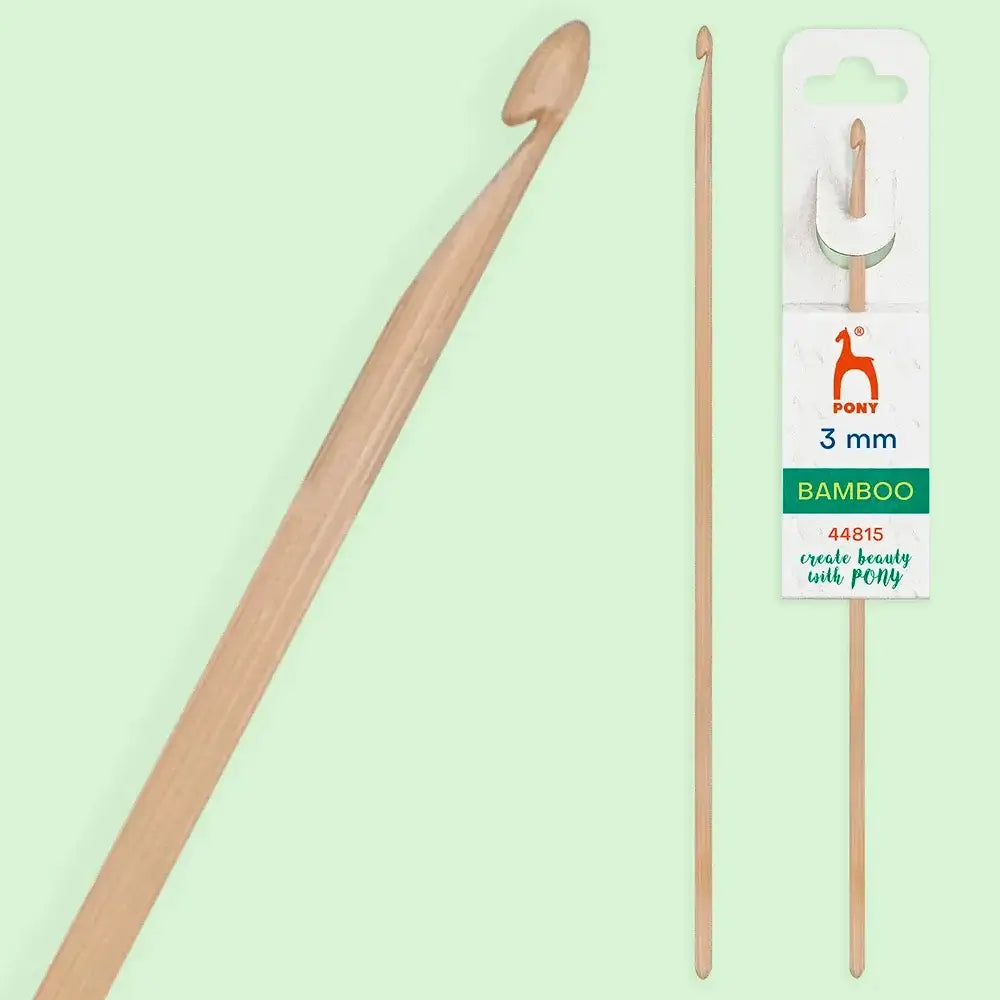 Ganchillo de bambú Pony 15 cm - 3 mm