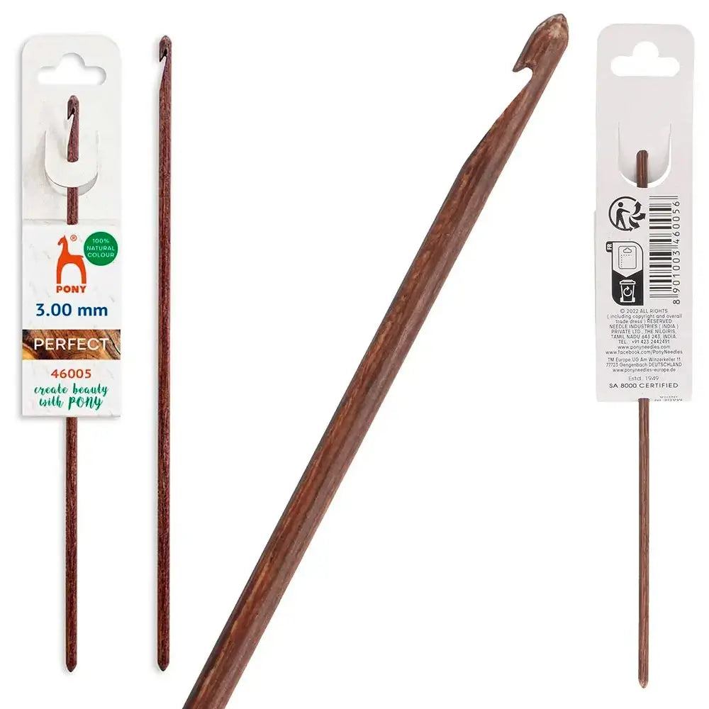 Ganchillo de madera Pony Perfect 15 cm - 3 mm