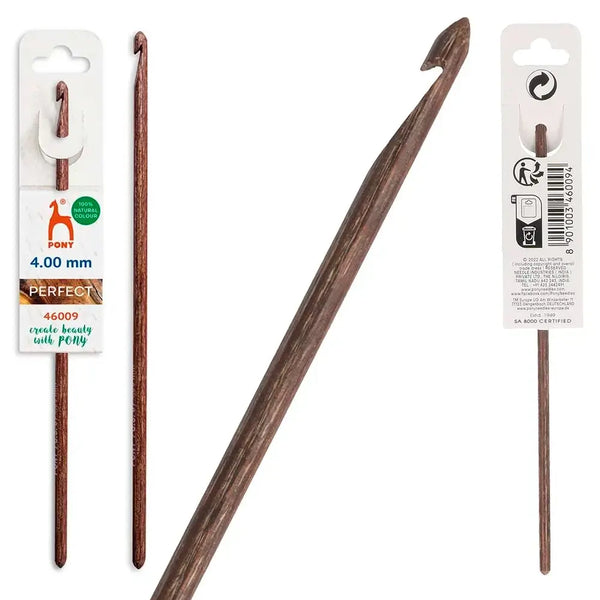 Ganchillo de madera Pony Perfect 15 cm - 4 mm