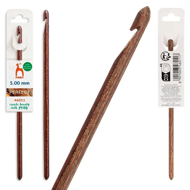Ganchillo de madera Pony Perfect 15 cm - 5 mm