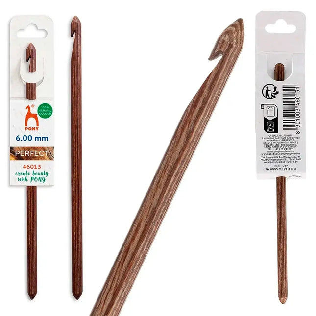 Ganchillo de madera Pony Perfect 15 cm - 6 mm