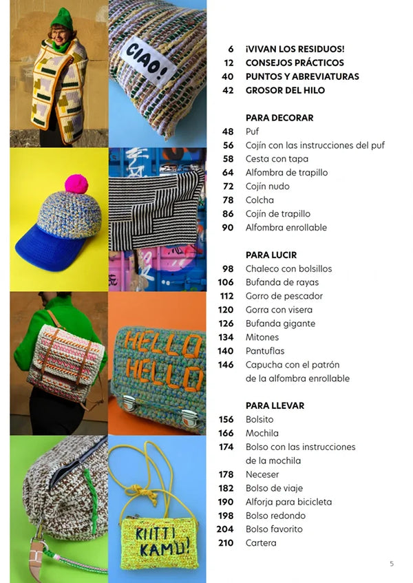 Libro: Garbage Can-Can - Deshacer, reciclar y tejer - Interior 2