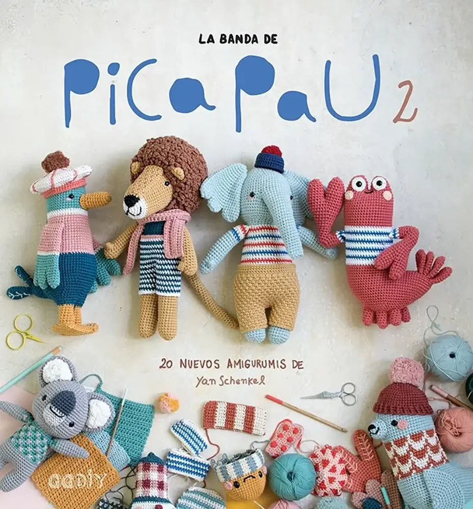 Libro: La banda de Pica Pau 2 - 20 nuevos amigurumis de Yan Schenkel - Portada