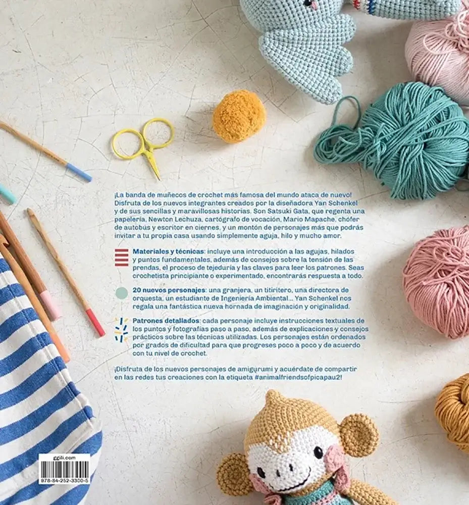 Libro: La banda de Pica Pau 2 - 20 nuevos amigurumis de Yan Schenkel - Contraportada
