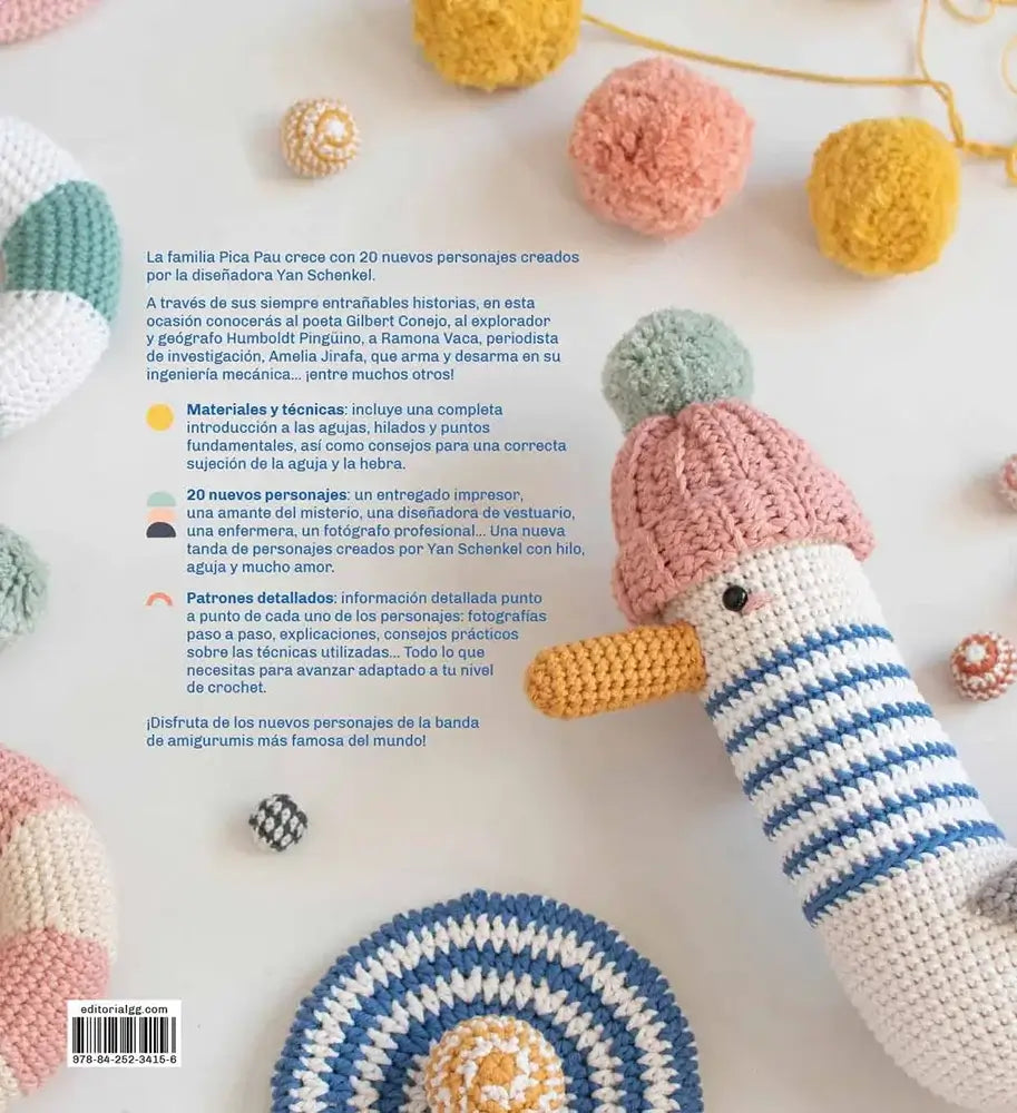 Libro: La banda de Pica Pau 3 - 20 originales amigurumis de Yan Schenkel - Contraportada