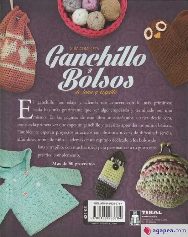 Ganchillo y bolsos de lana y trapillo - Contraportada