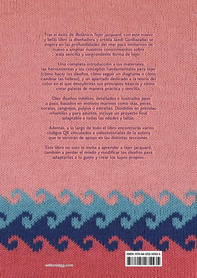 Libro: Marino. Tejer jacquard - Contraportada