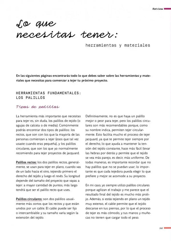 Libro: Marino. Tejer jacquard - Interior 1