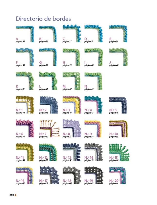 Nuevos diseños de bordes de ganchillo - Directorio de bordes