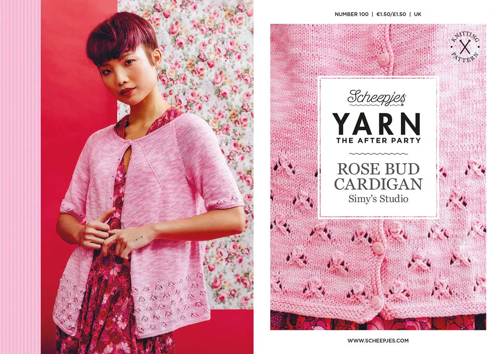 Patrón impreso YARN The After Party nº 100 – Rose Bud Cardigan (Scheepjes) - Portada libreto