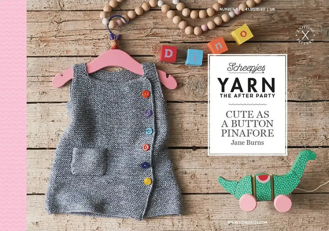 Patrón impreso YARN The After Party nº 113 – Cute as a Button Pinafore (Scheepjes) - Portada libreto