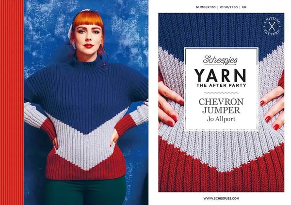 Patrón impreso YARN The After Party nº 130 – Chevron Jumper (Scheepjes) - Portada libreto