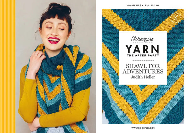 Patrón impreso YARN The After Party nº 137 – Shawl for Adventures (Scheepjes) - Portada libreto