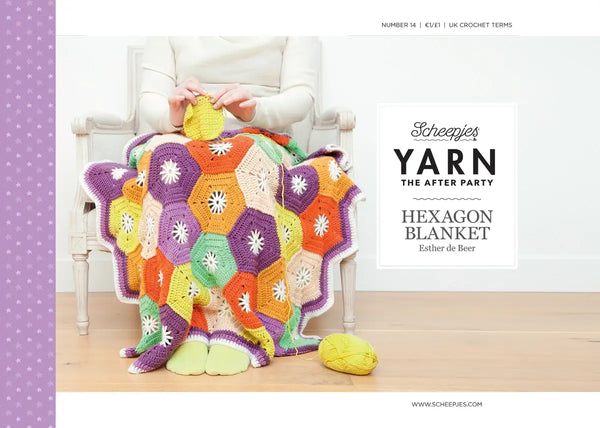 Patrón Impreso YARN The After Party nº 14 – Hexagon Blanket (Scheepjes) - Portada libreto