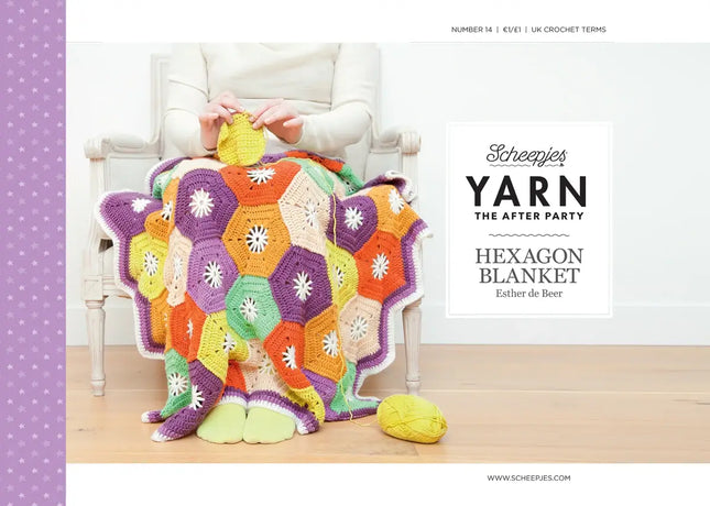 Patrón Impreso YARN The After Party nº 14 – Hexagon Blanket (Scheepjes) - Portada libreto