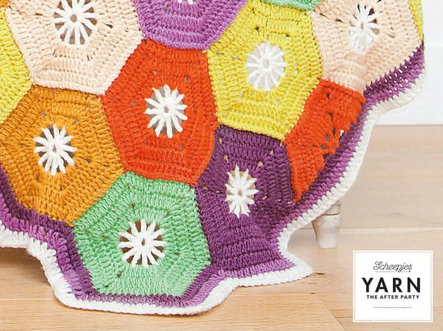 Patrón Impreso YARN The After Party nº 14 – Hexagon Blanket (Scheepjes) - Detalle 3