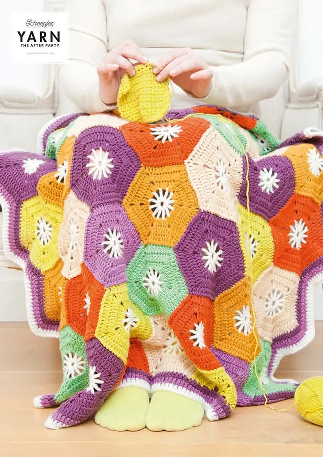 Patrón Impreso YARN The After Party nº 14 – Hexagon Blanket (Scheepjes) - Detalle 4
