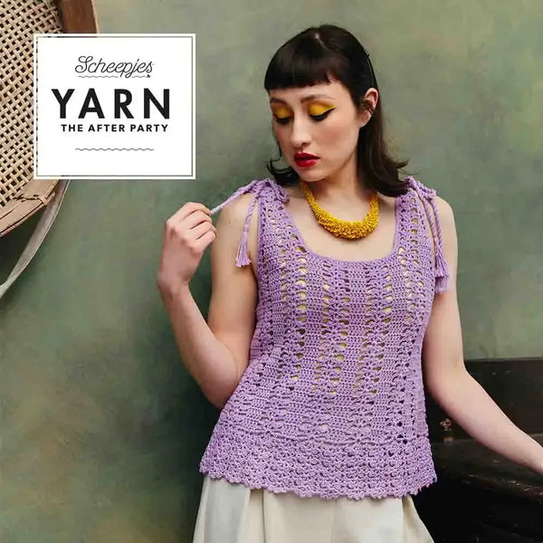 Patrón impreso YARN The After Party nº 150 – Tassel Tie Vest (Scheepjes)- Detalle 5