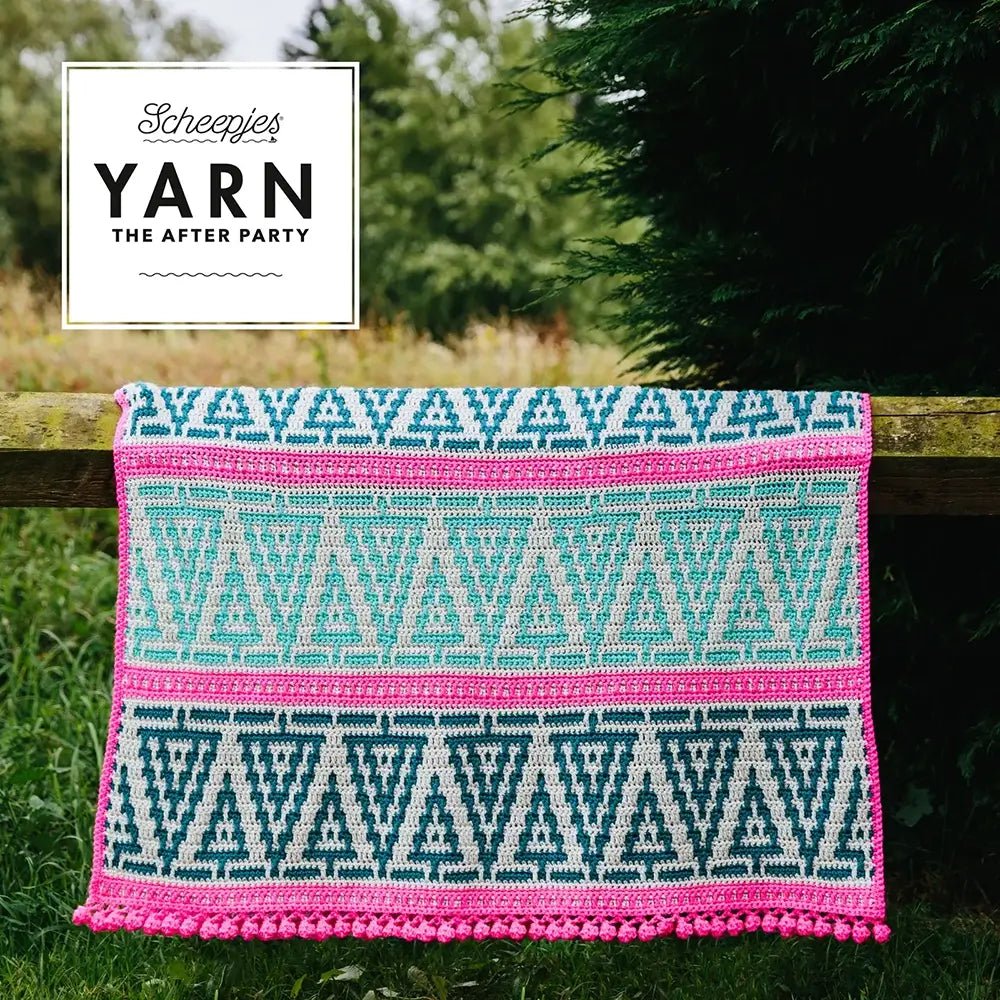 Patrón impreso YARN The After Party nº 154 – Folk Trees Blanket (Scheepjes) - Detalle 3