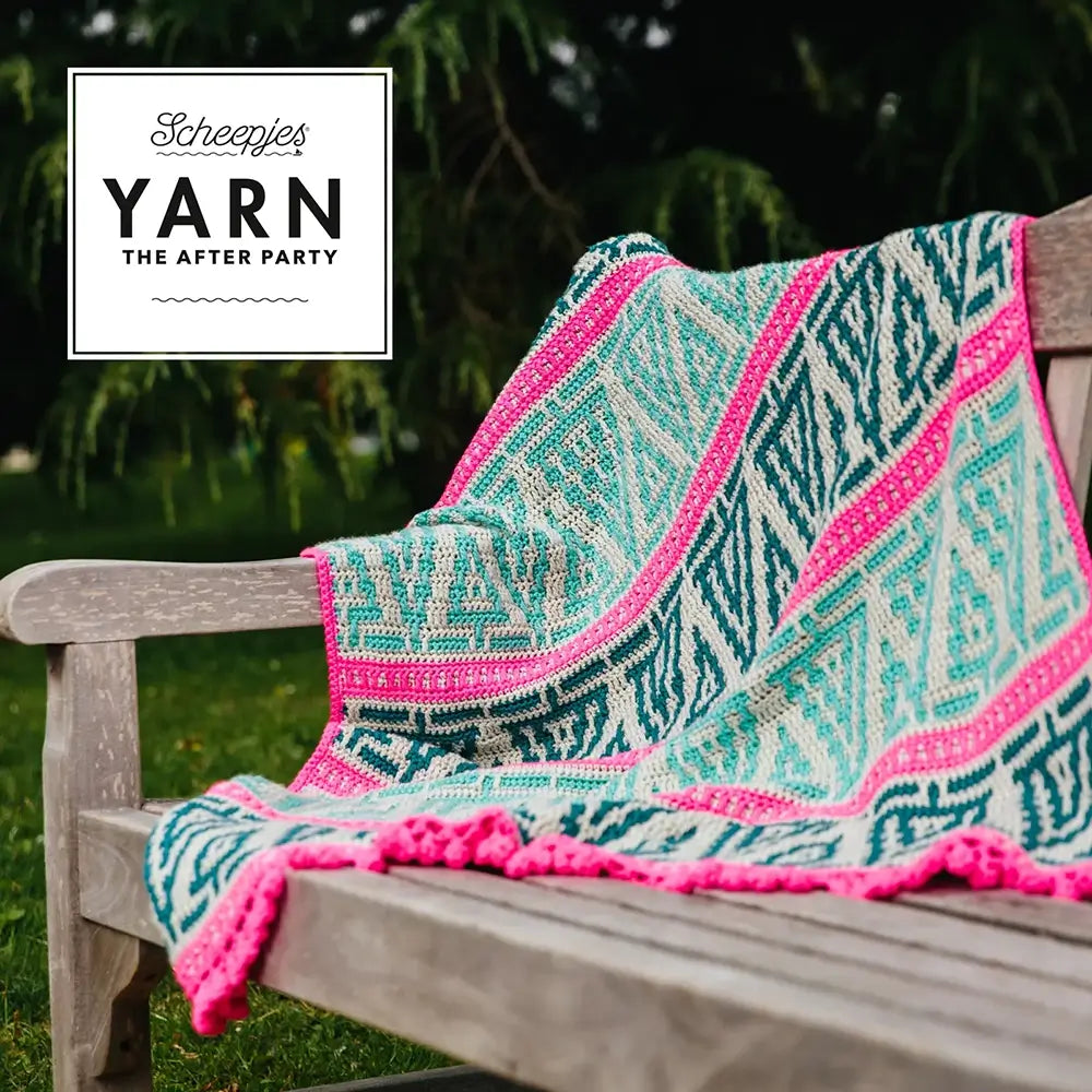 Patrón impreso YARN The After Party nº 154 – Folk Trees Blanket (Scheepjes) - Detalle 4