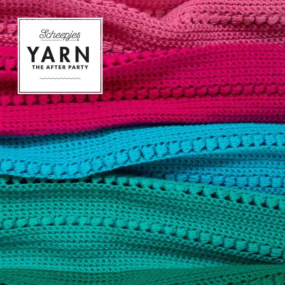 Patrón impreso YARN The After Party nº 201 – Sugar Pop Throw Organicon (Scheepjes) - Detalle 2