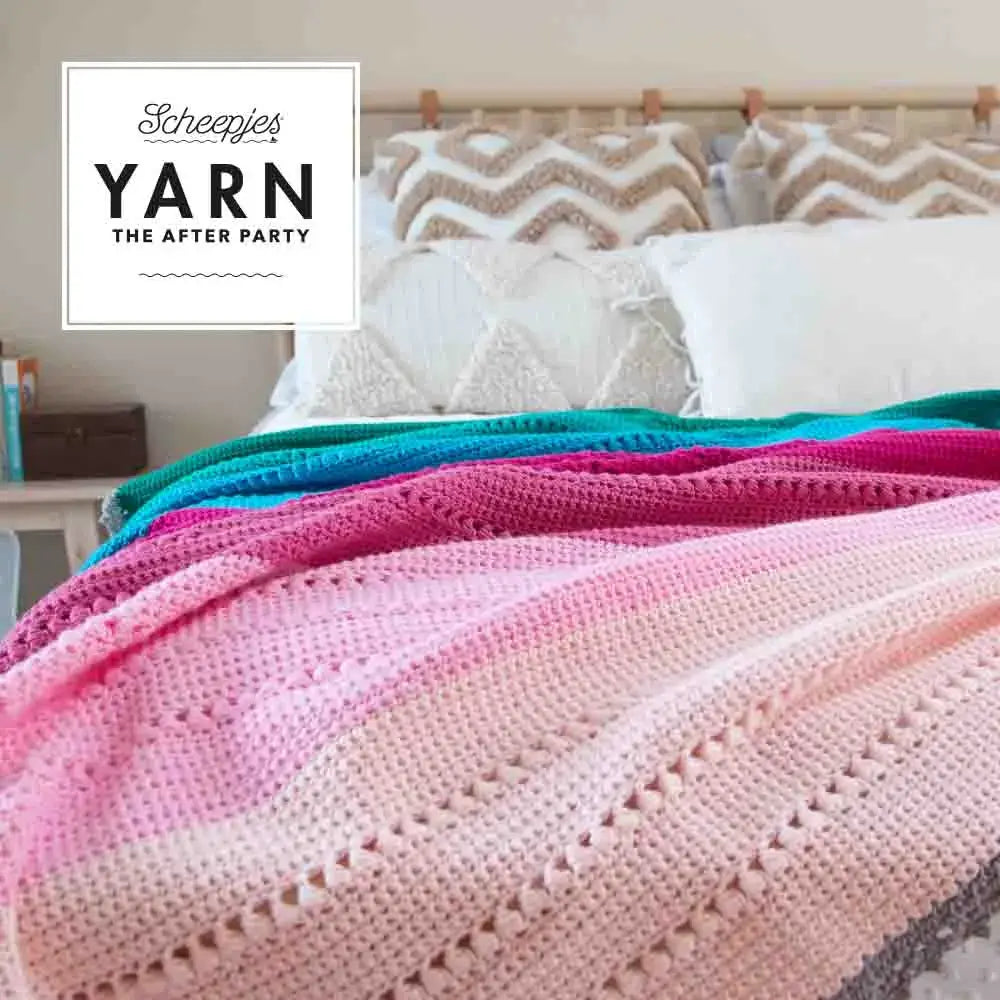 Patrón impreso YARN The After Party nº 201 – Sugar Pop Throw Organicon (Scheepjes) - Detalle 3