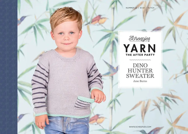 Patrón Impreso YARN The After Party nº 22 – Dino Hunter Sweater (Scheepjes) - Portada libreto