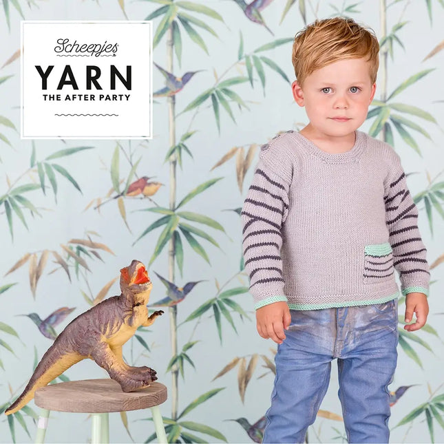 Patrón Impreso YARN The After Party nº 22 – Dino Hunter Sweater (Scheepjes) - Detalle 2