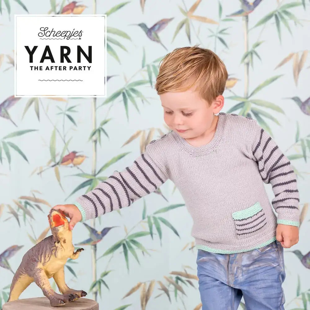 Patrón Impreso YARN The After Party nº 22 – Dino Hunter Sweater (Scheepjes) - Detalle 3