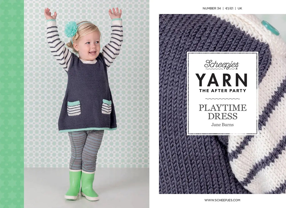 Patrón Impreso YARN The After Party nº 34 – Playtime Dress (Scheepjes) - Portada libreto